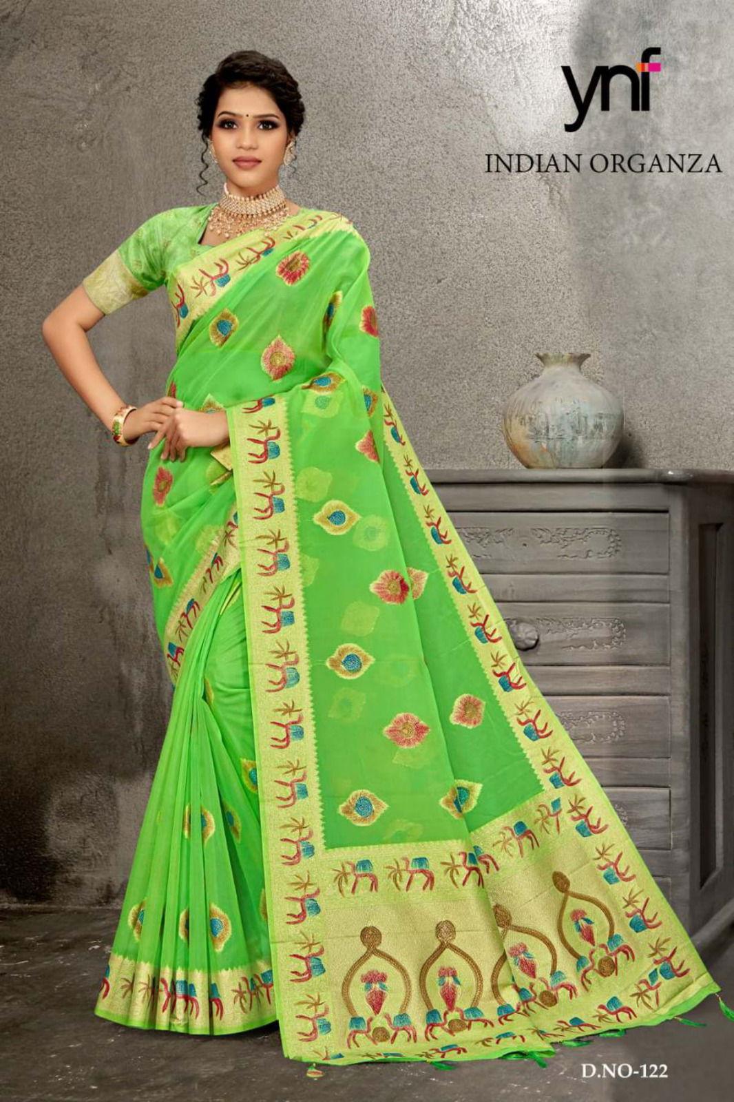 Indian By Ynf Printed Designer Sarees Catalog
